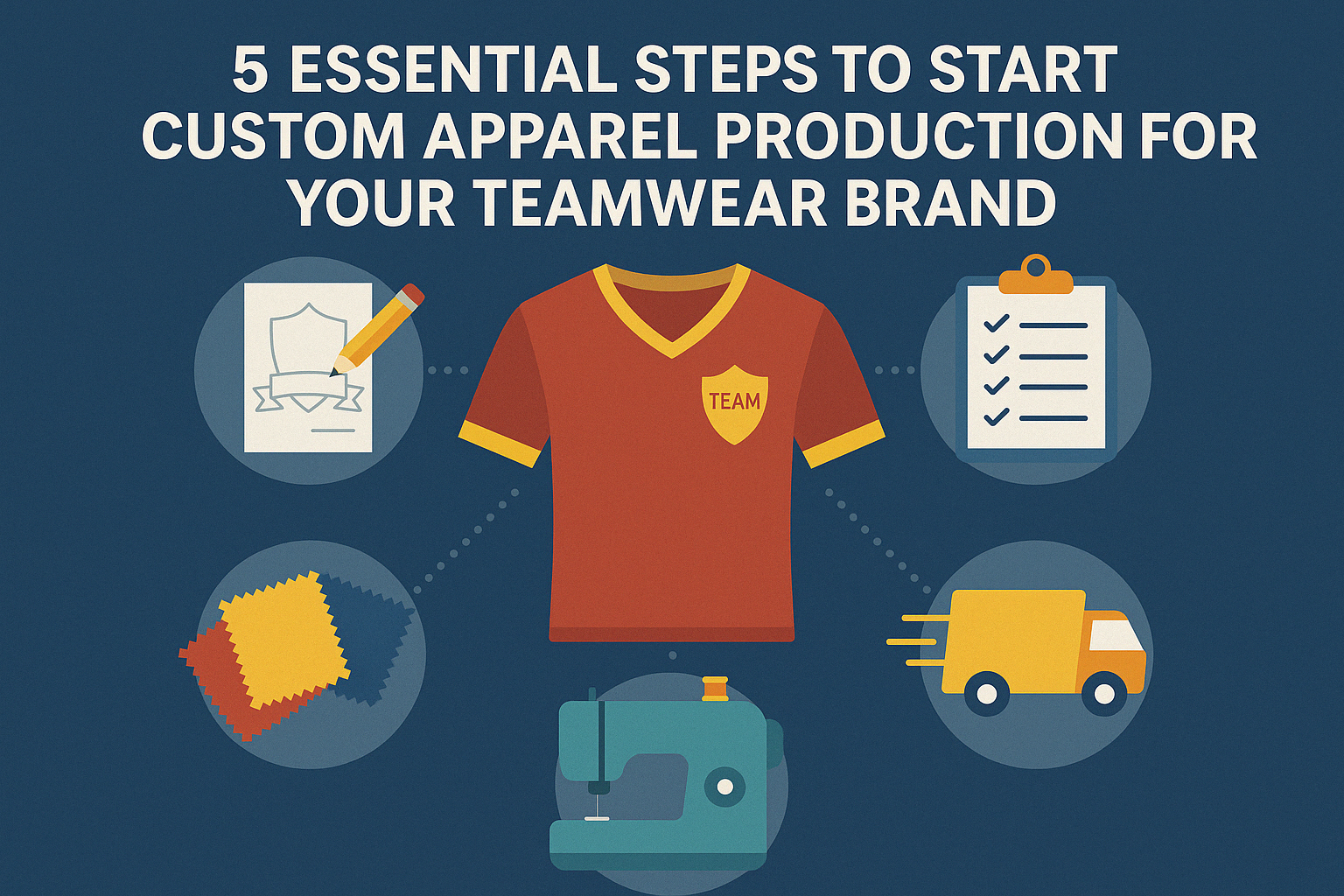 5 Essential Steps to Start Custom Apparel Production for Your Teamwear Brand